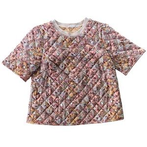 Anthropologie Let Me Be Quilted Top